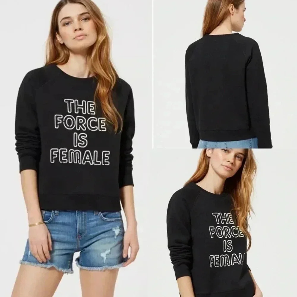 Rebecca Minkoff "The Force is Female" Sweatshirt Size Medium